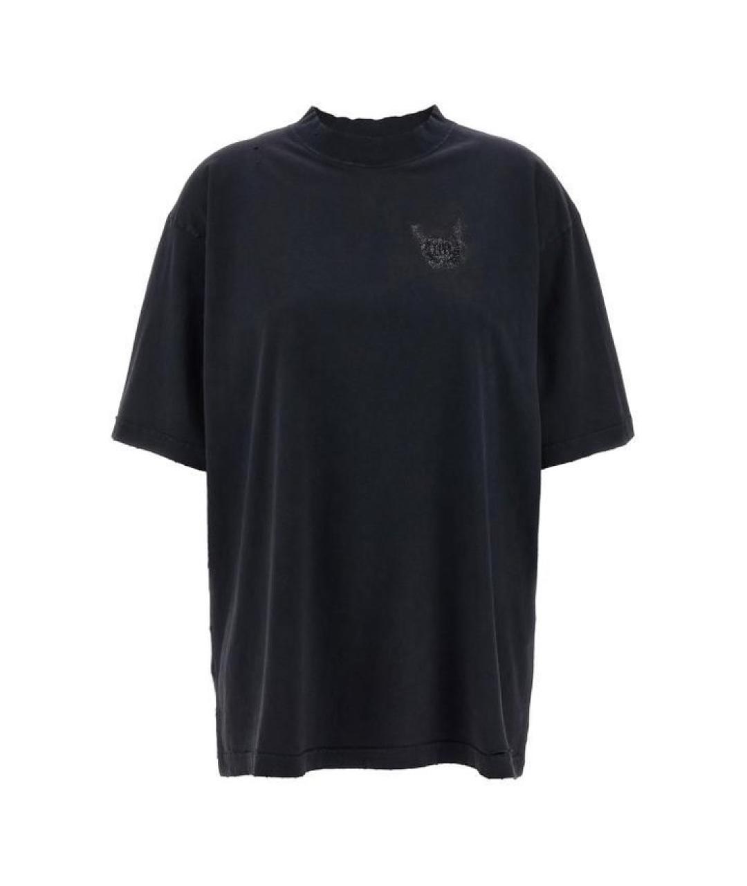 BALENCIAGA Черная футболка, фото 3