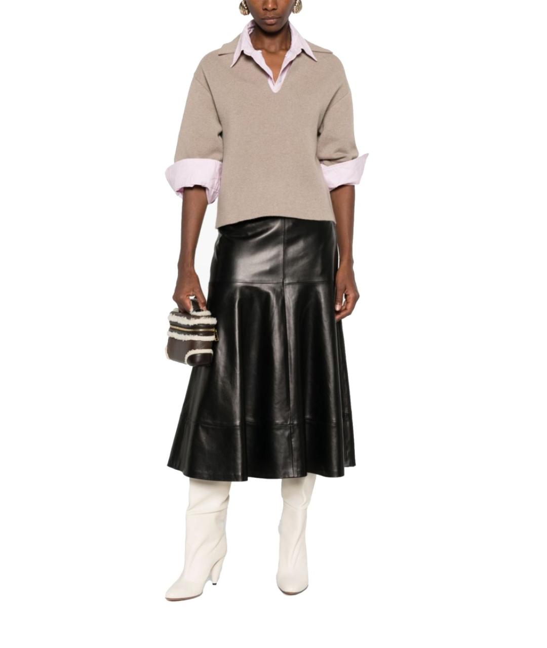 BOTTEGA VENETA Бежевая кашемировая футболка, фото 2