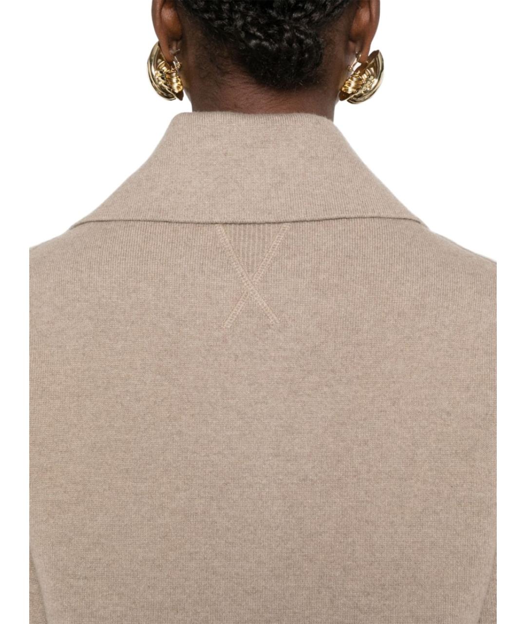 BOTTEGA VENETA Бежевая кашемировая футболка, фото 3