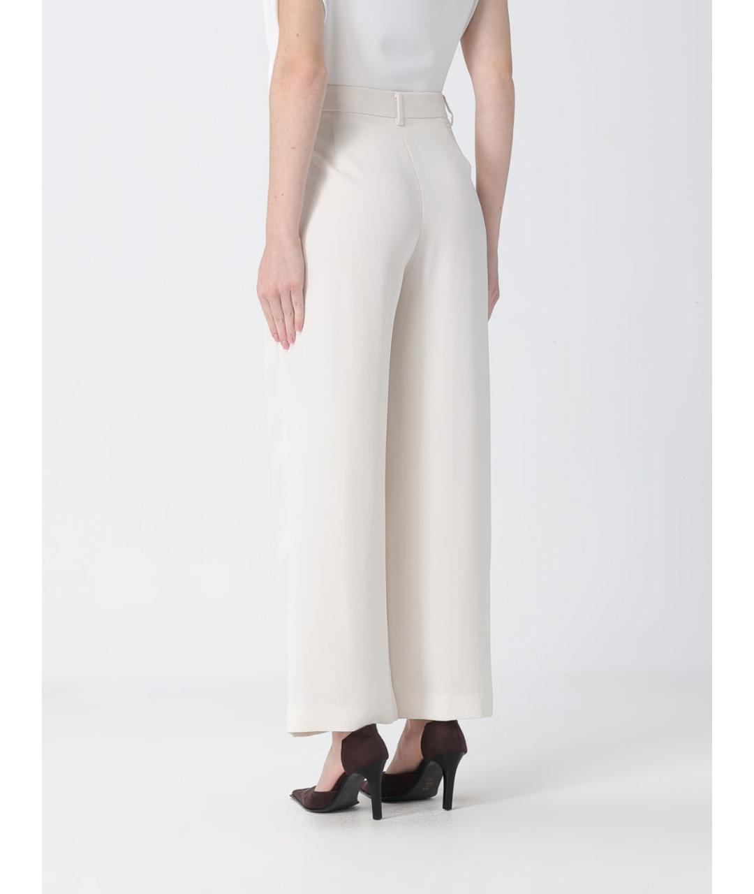 ARMANI EXCHANGE Бежевые полиэстеровые прямые брюки, фото 2