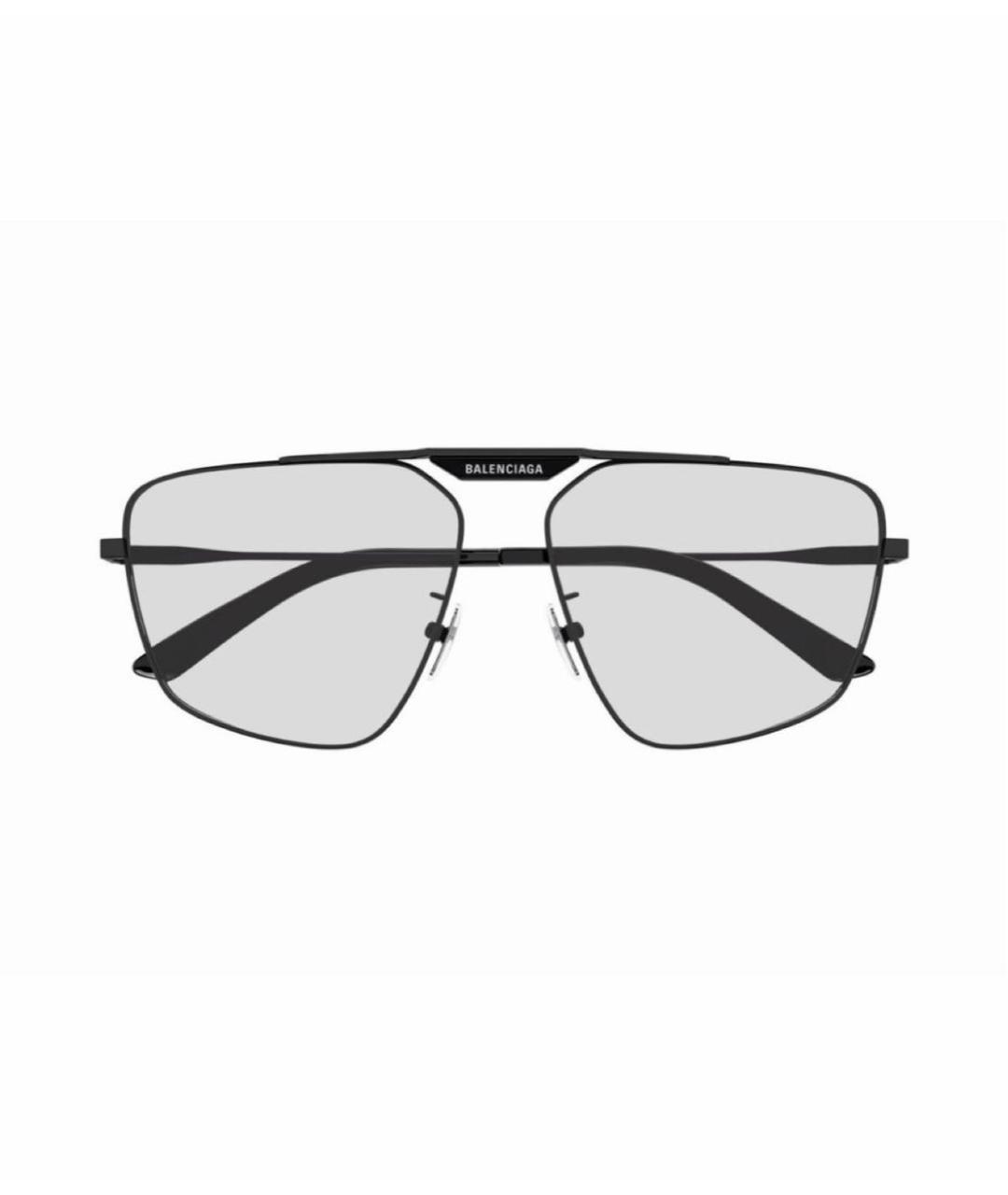 BALENCIAGA Серые металлические солнцезащитные очки, фото 1