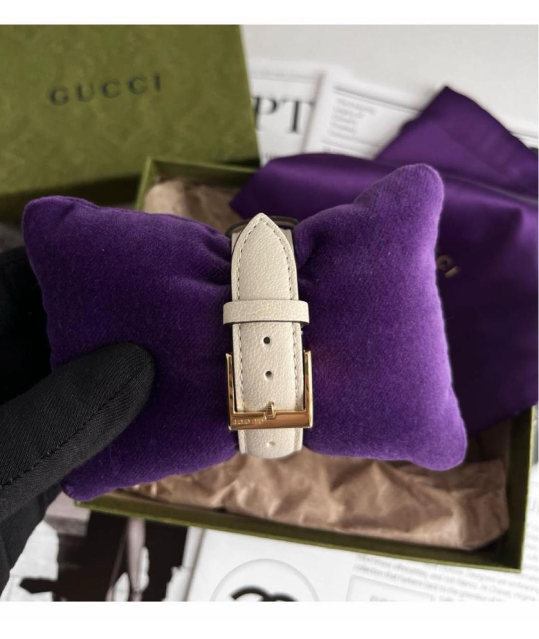 GUCCI Золотые стальные часы, фото 3