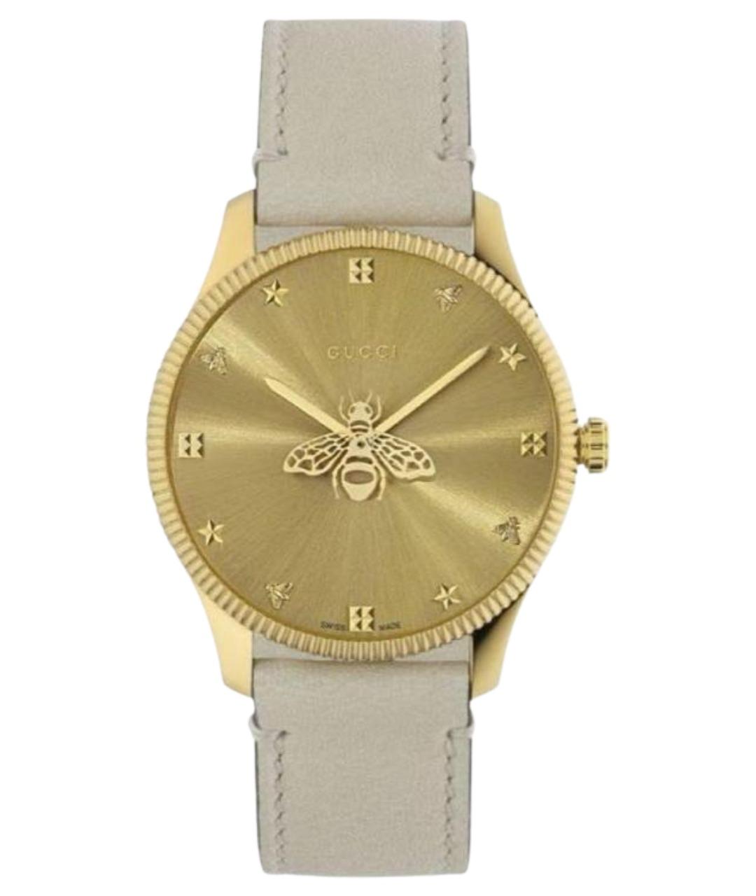 GUCCI Золотые стальные часы, фото 1