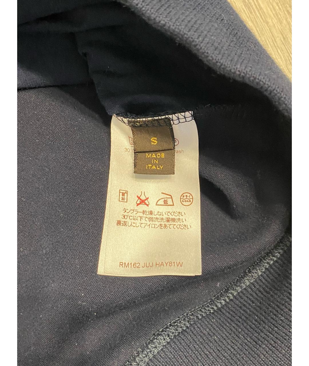 LOUIS VUITTON Темно-синий хлопковый джемпер / свитер, фото 3