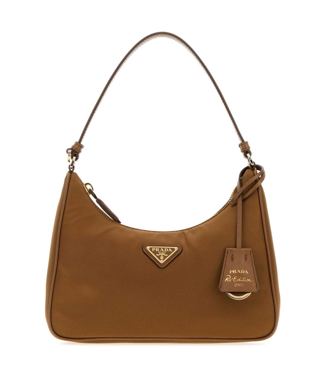 PRADA Коричневая тканевая сумка через плечо, фото 1