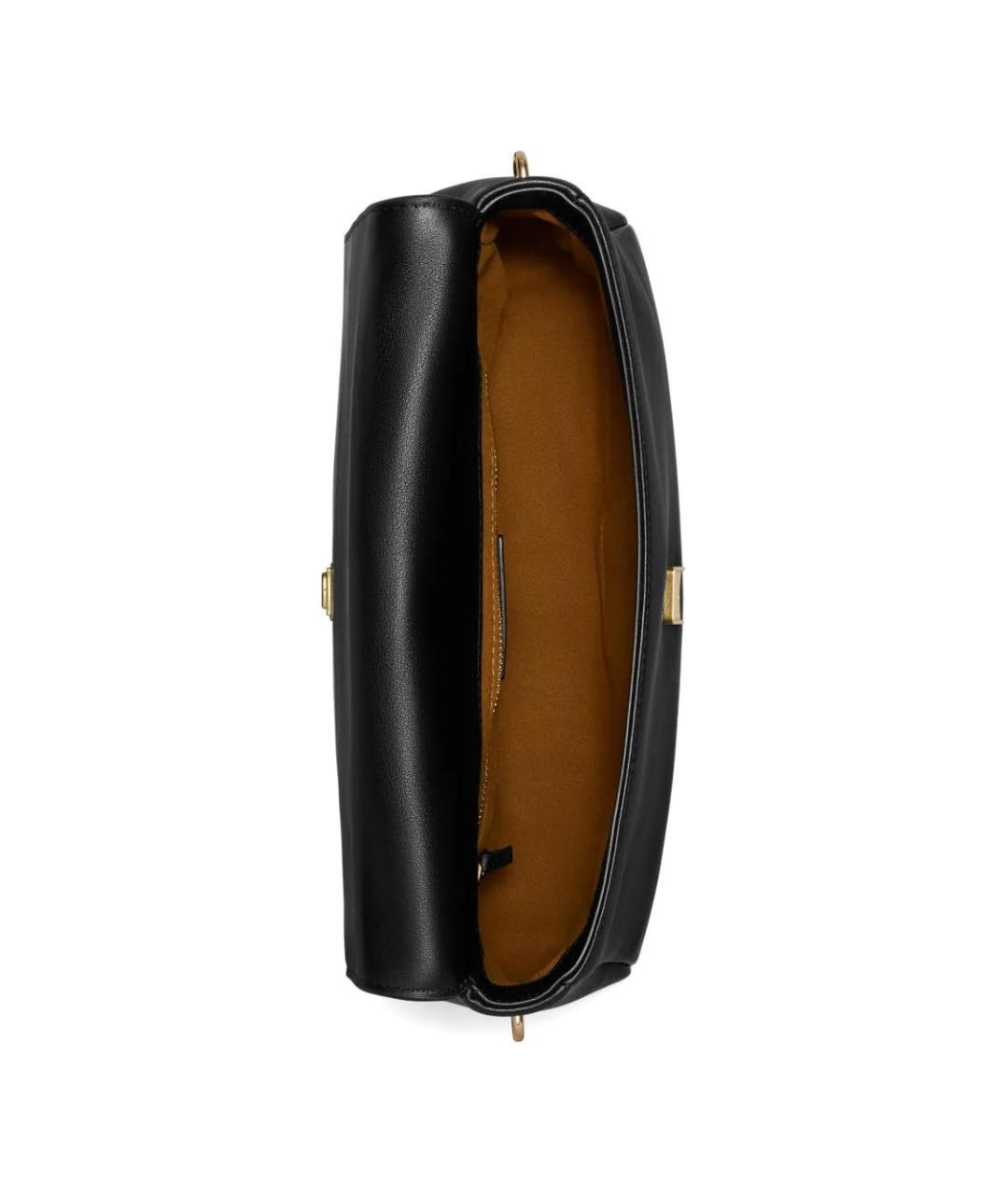 TORY BURCH Черная кожаная сумка через плечо, фото 5