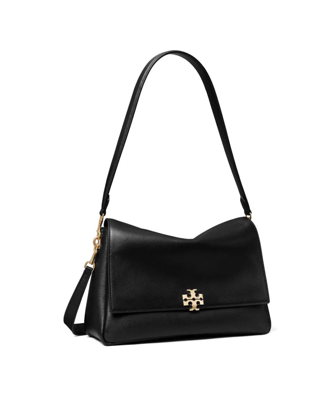 TORY BURCH Черная кожаная сумка через плечо, фото 4