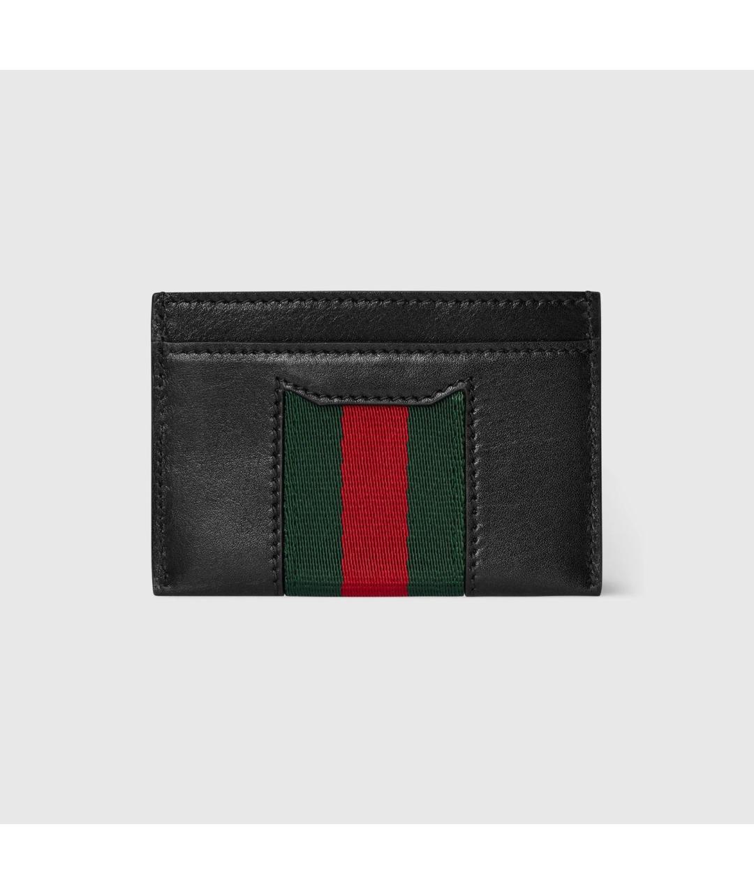 GUCCI Черный кожаный кардхолдер, фото 4