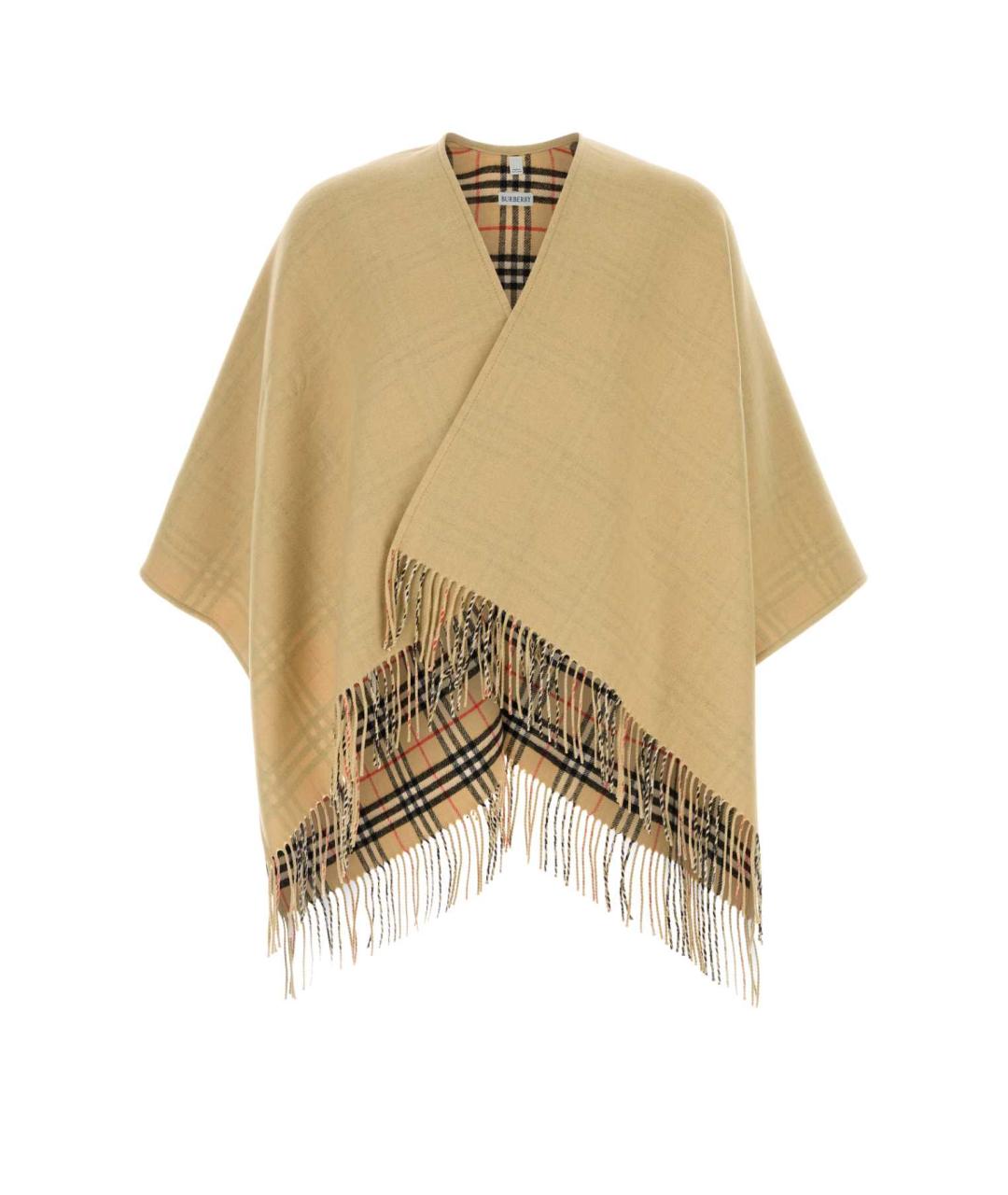 BURBERRY Бежевый шерстяной джемпер / свитер, фото 1