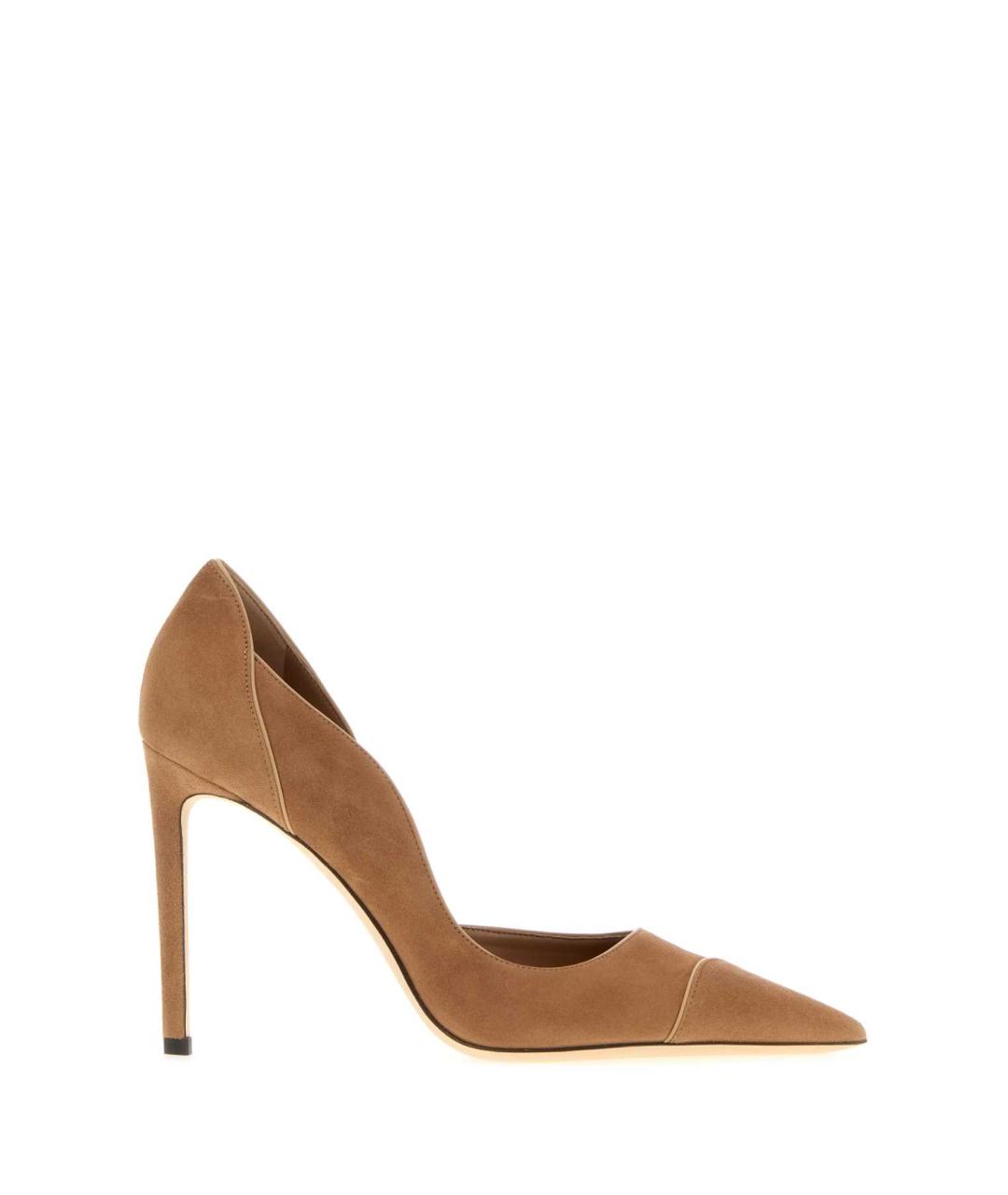 JIMMY CHOO Бежевые замшевые туфли, фото 1
