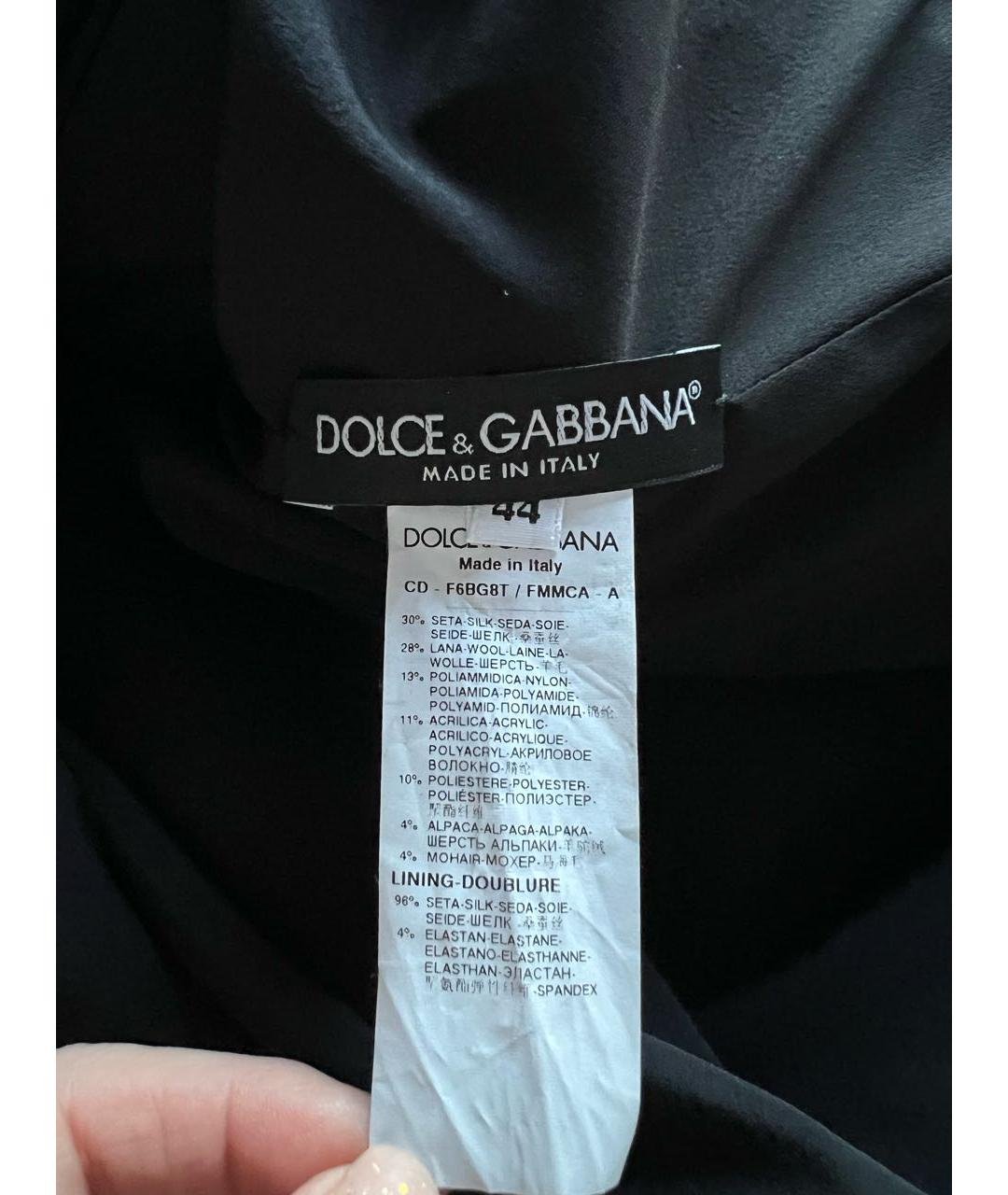 DOLCE&GABBANA Мульти шелковое повседневное платье, фото 8