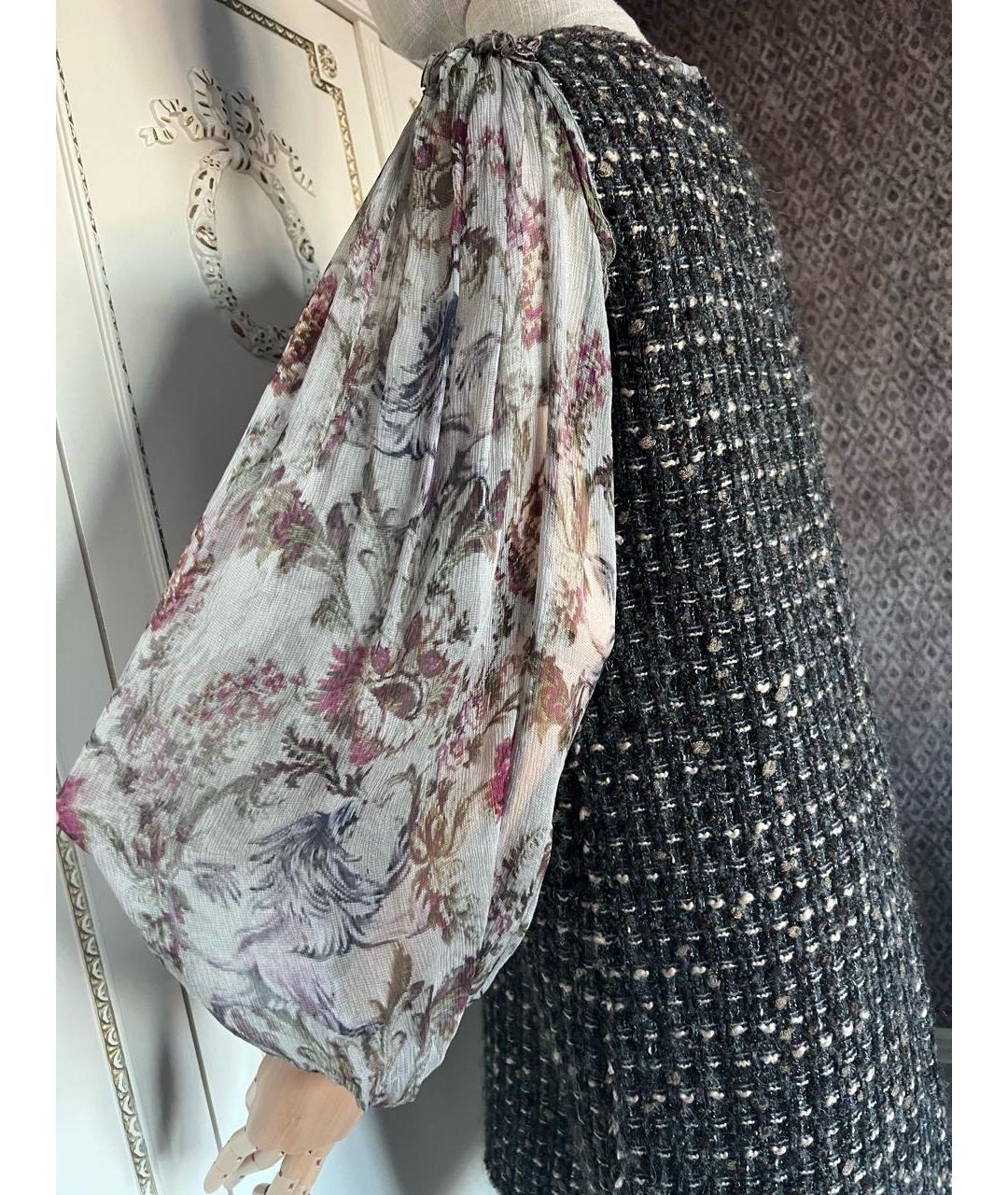 DOLCE&GABBANA Мульти шелковое повседневное платье, фото 4