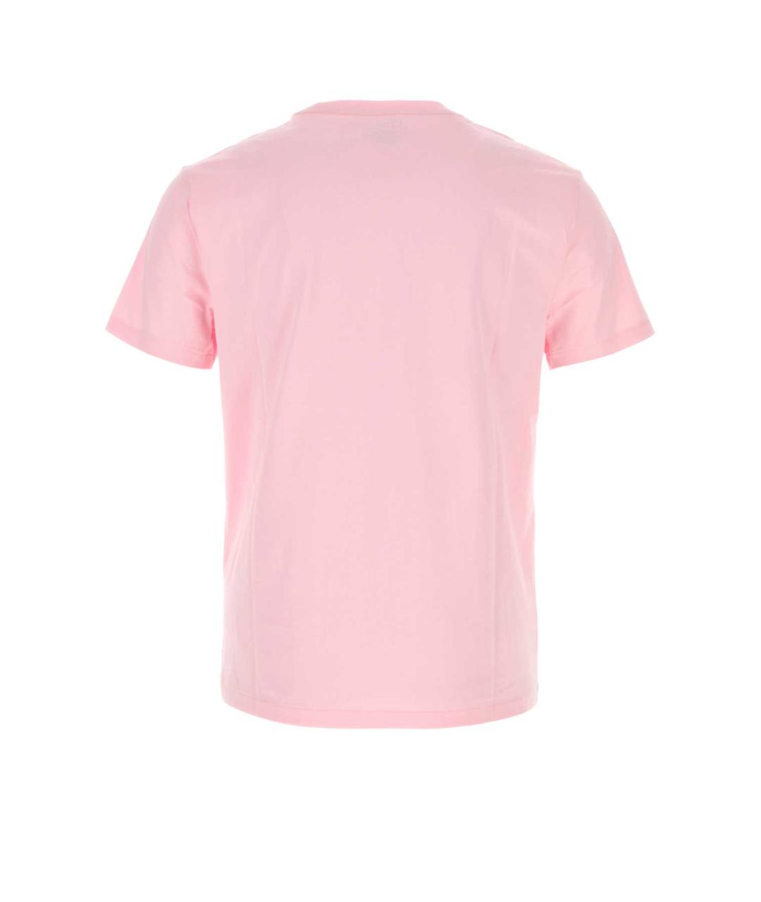 POLO RALPH LAUREN Розовая хлопковая футболка, фото 2