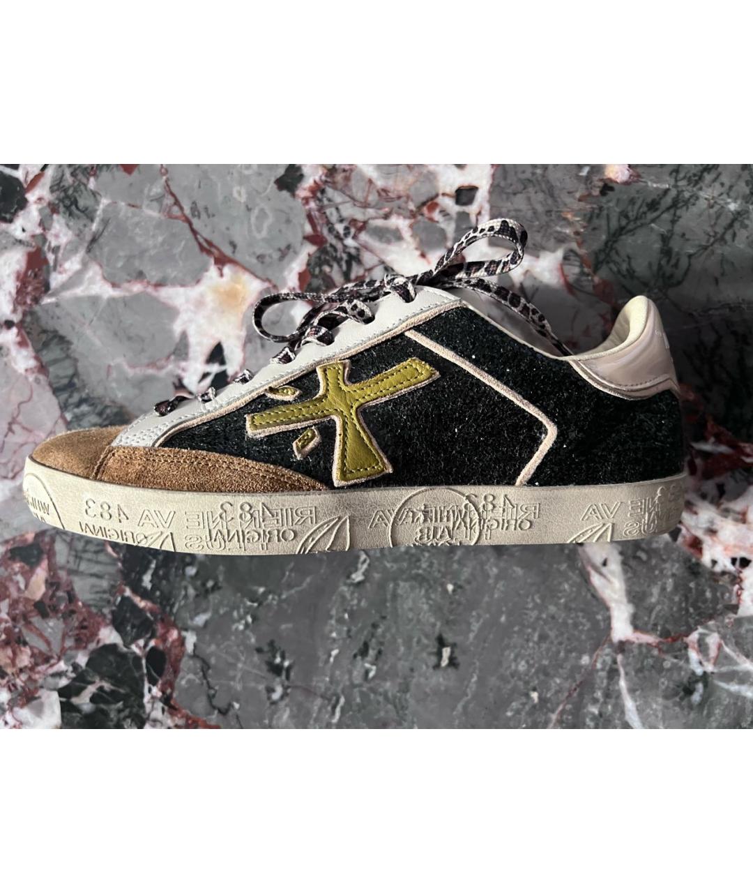 PREMIATA Черные кожаные кеды, фото 5