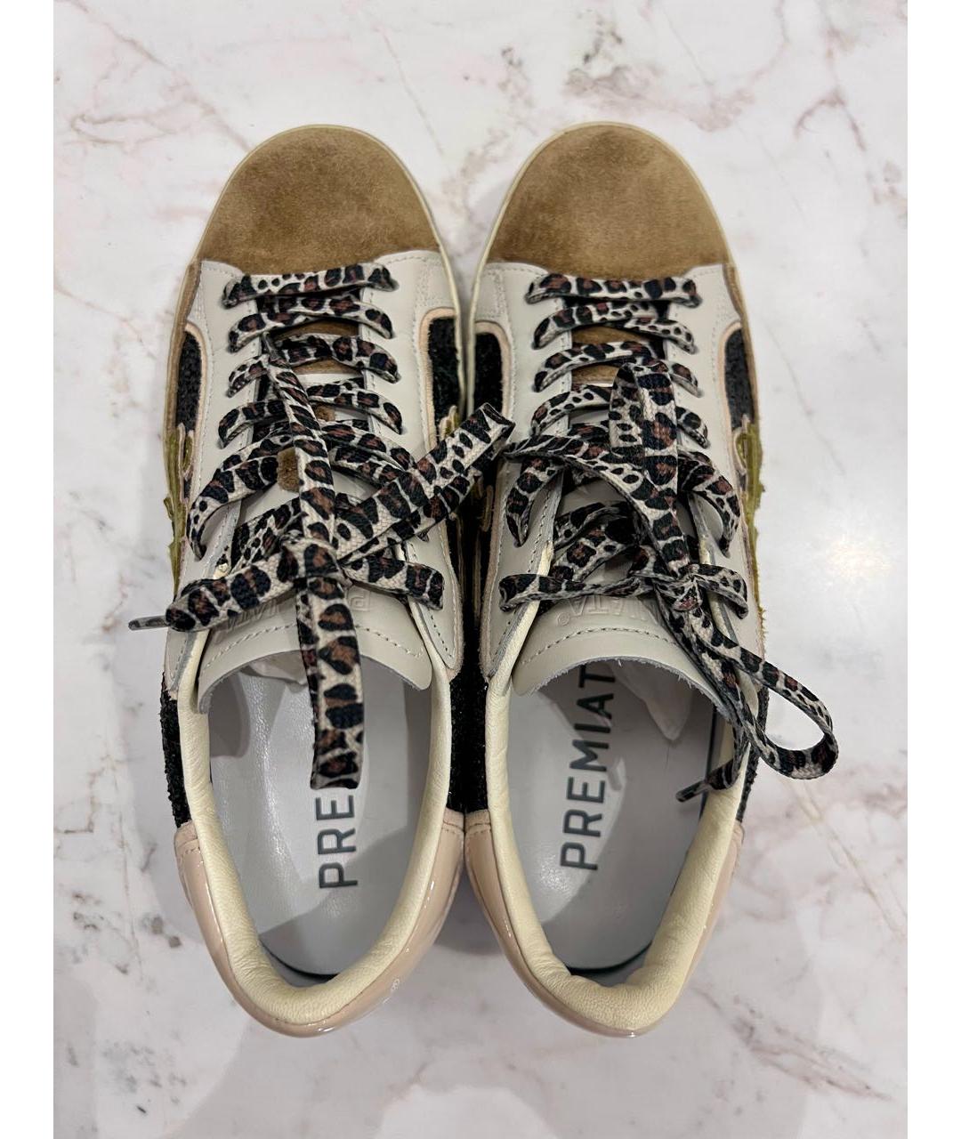 PREMIATA Черные кожаные кеды, фото 3