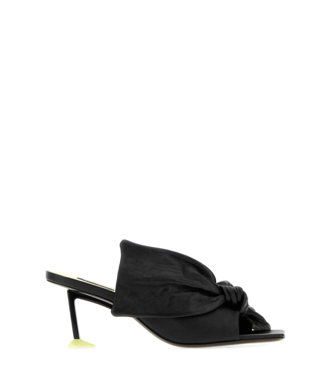 GIVENCHY Черные кожаные босоножки, фото 1