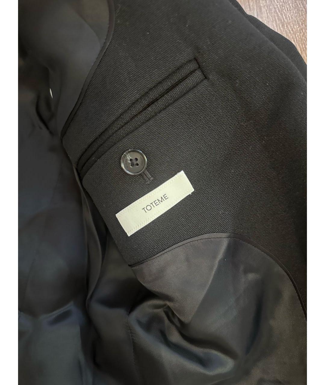 TOTEME Черное пальто, фото 4