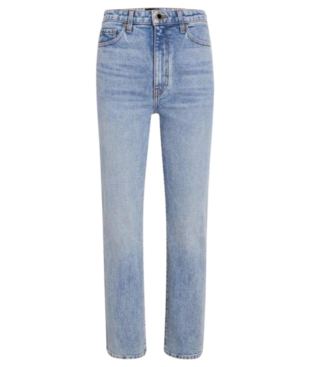 KHAITE Голубые хлопковые прямые джинсы, фото 1