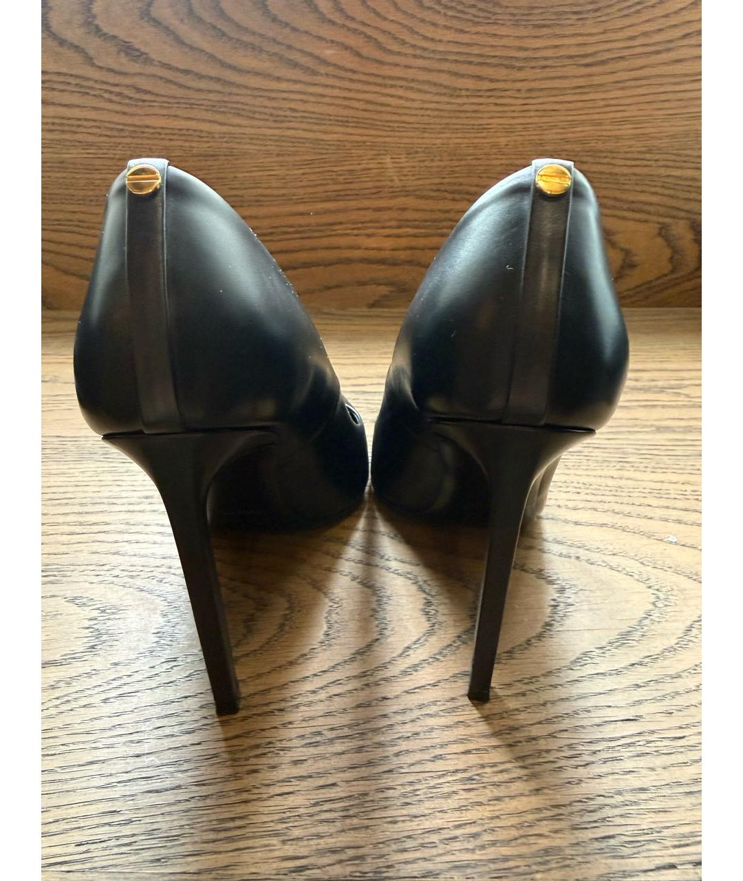 TOM FORD Черные кожаные туфли, фото 3