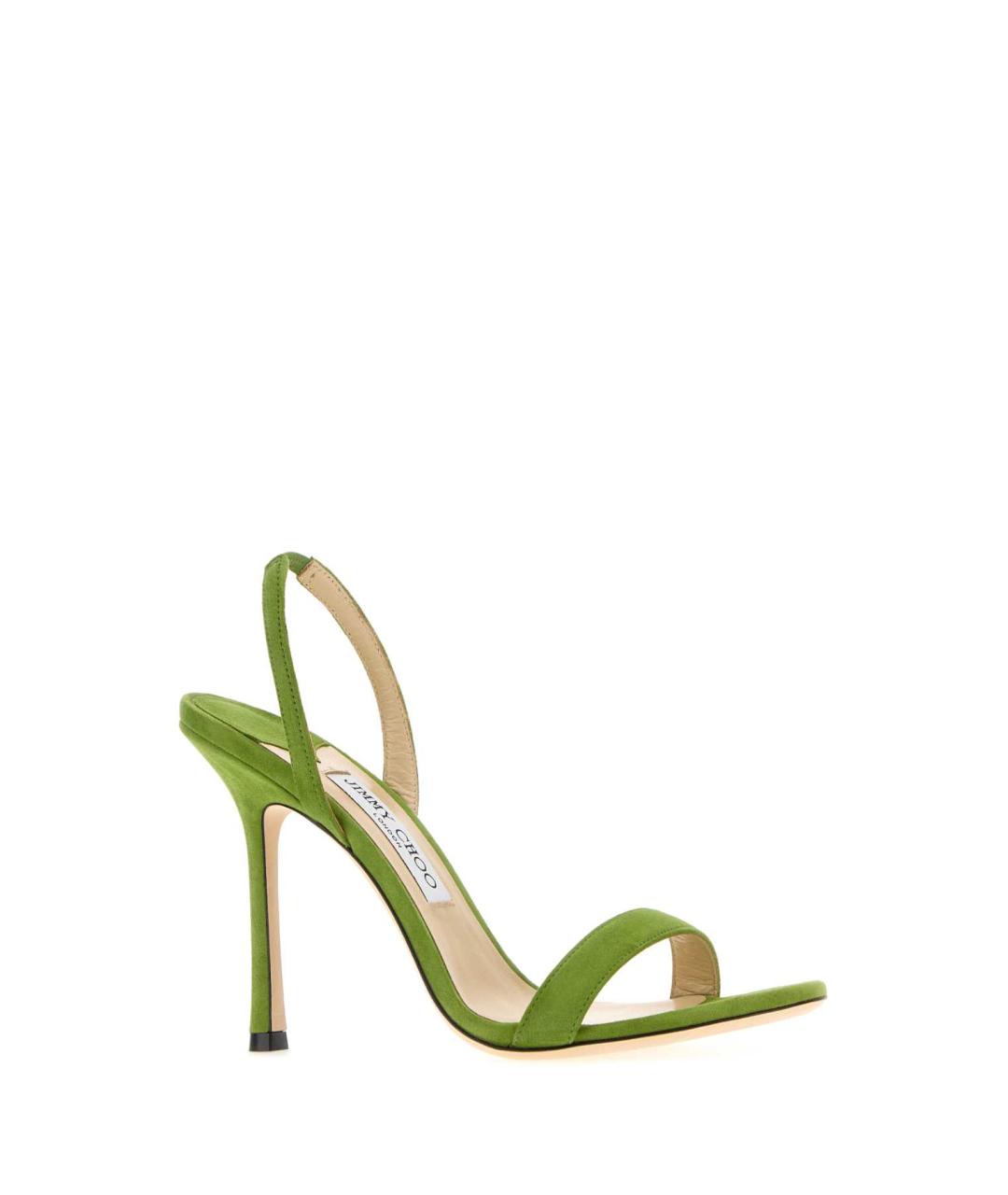 JIMMY CHOO Зеленые замшевые босоножки, фото 2