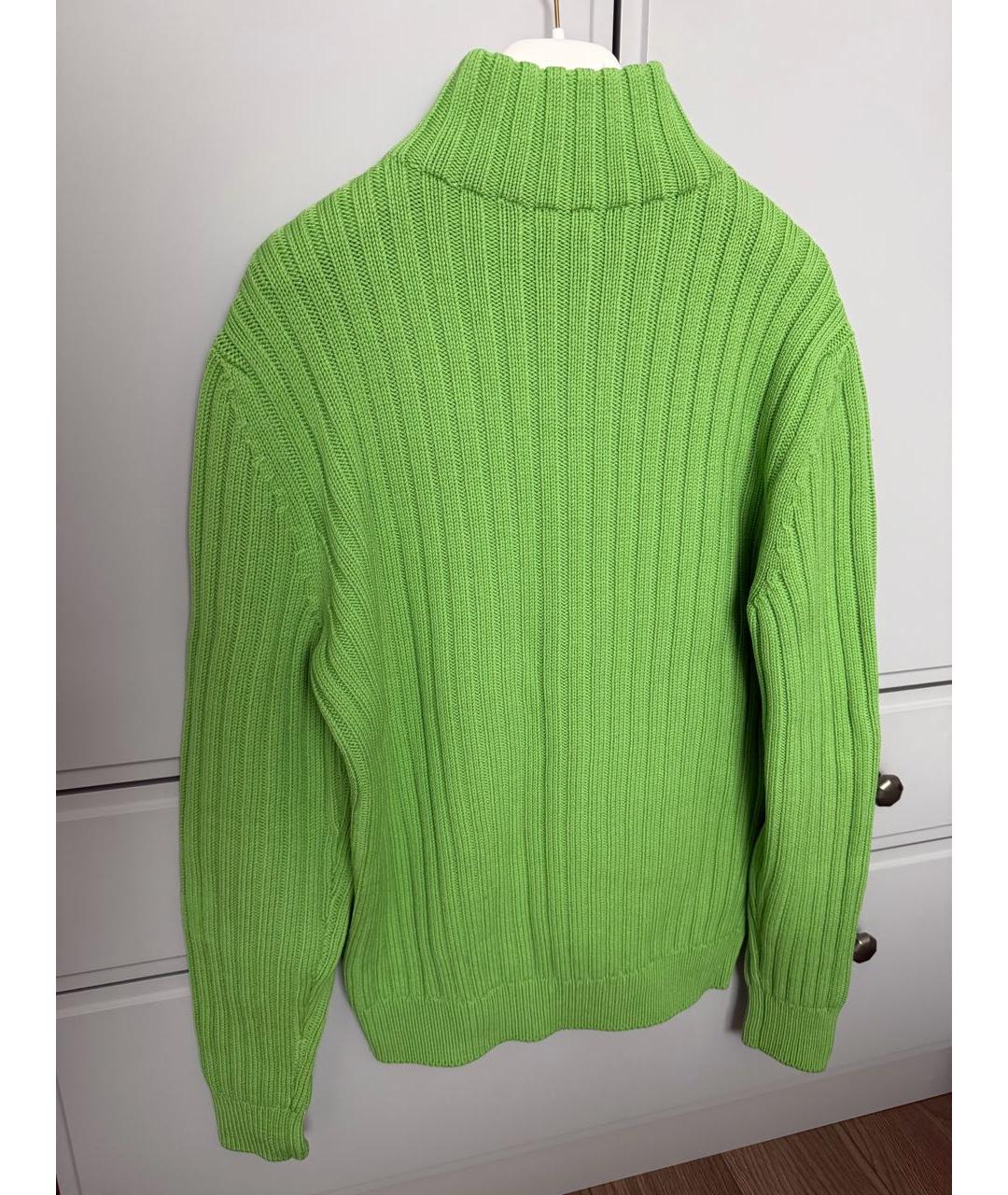 HERMES Зеленый шерстяной джемпер / свитер, фото 2