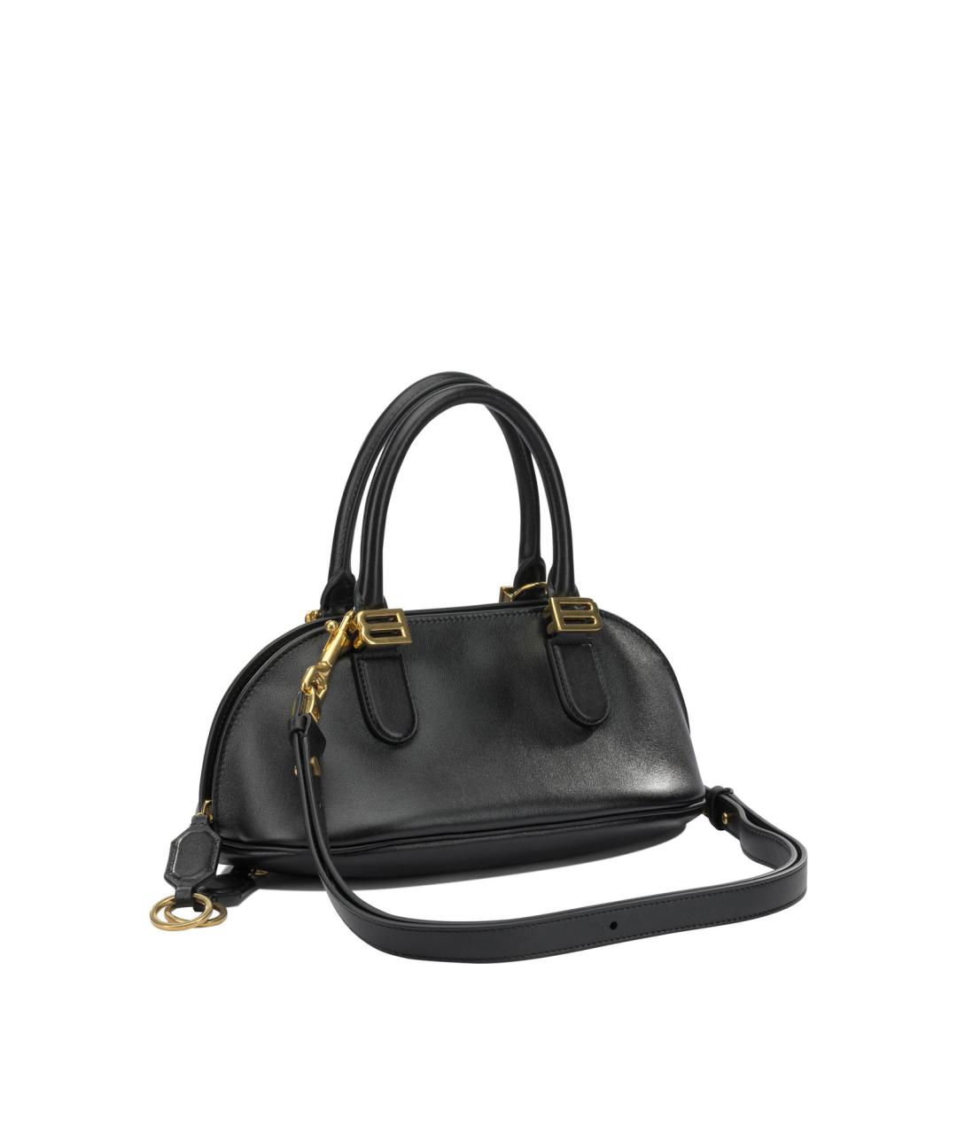 BALENCIAGA Черная кожаная сумка тоут, фото 2