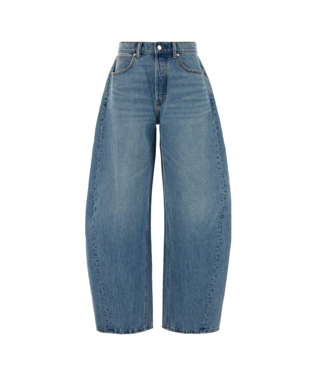 ALEXANDER WANG Голубые хлопковые прямые джинсы, фото 1