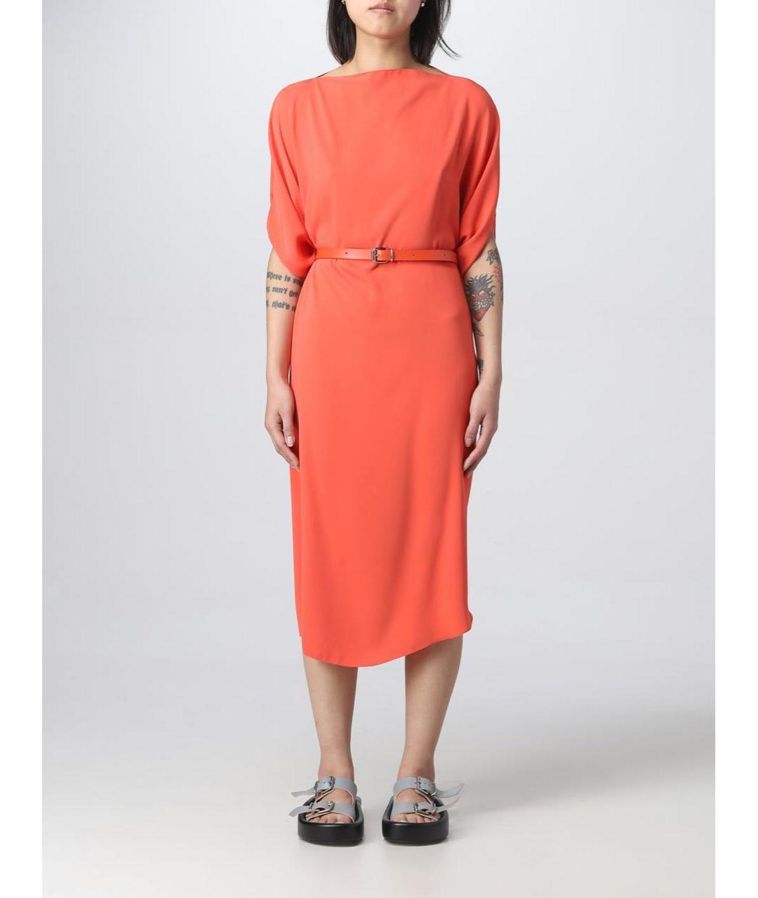 MM6 MAISON MARGIELA Коралловое платье, фото 4