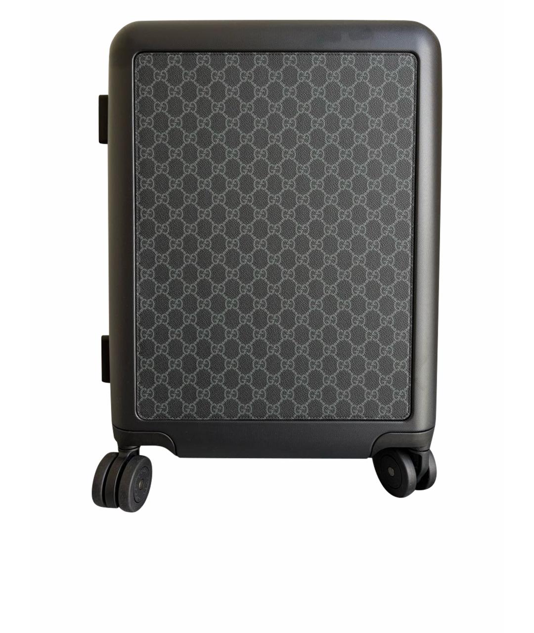 GUCCI Темно-синий кожаный чемодан, фото 1