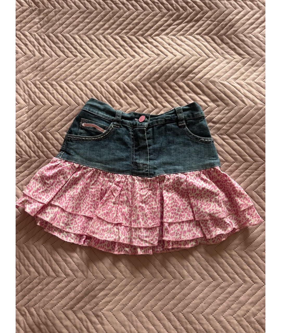 BLUMARINE Мульти хлопковая юбка, фото 9