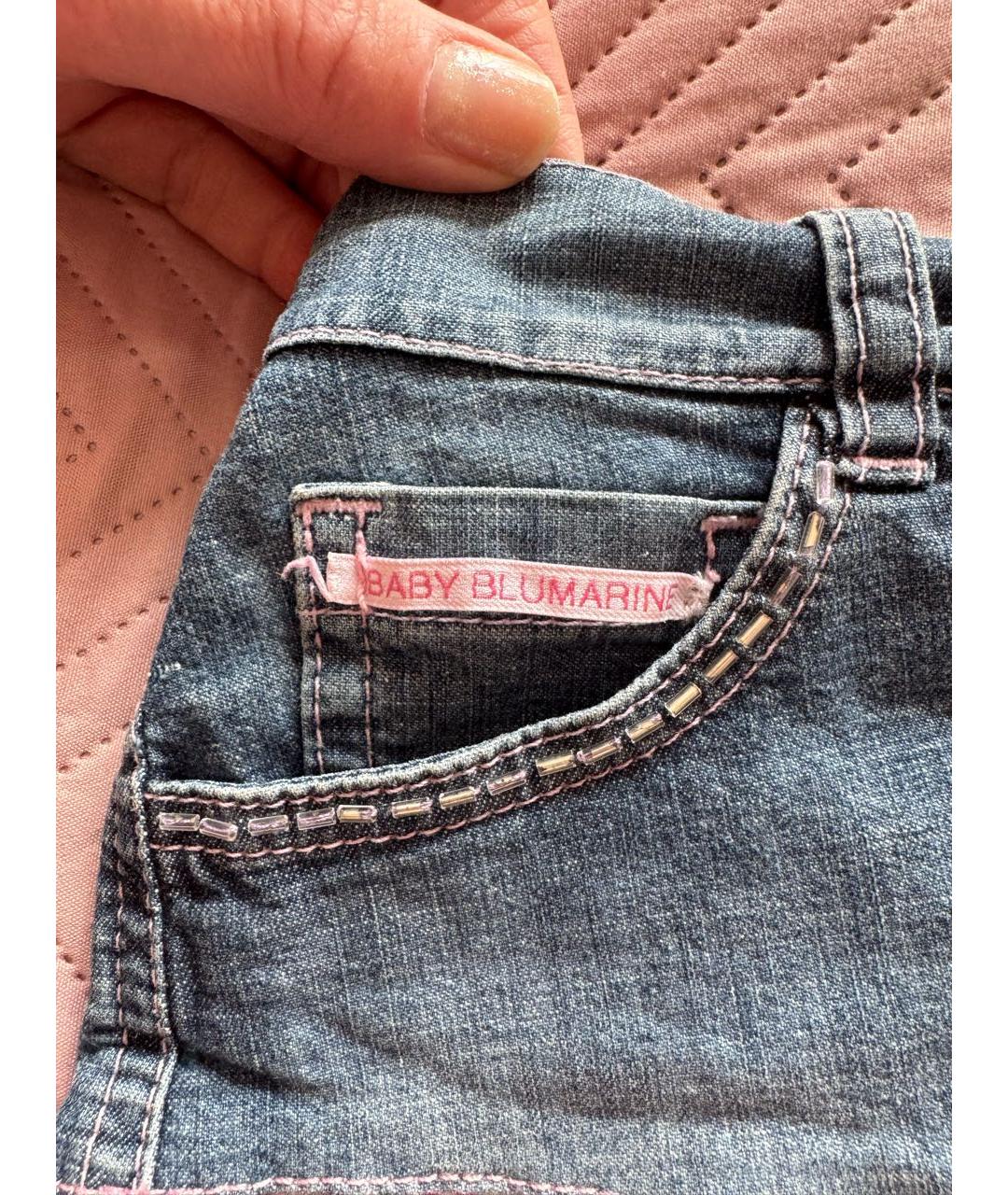 BLUMARINE Мульти хлопковая юбка, фото 6