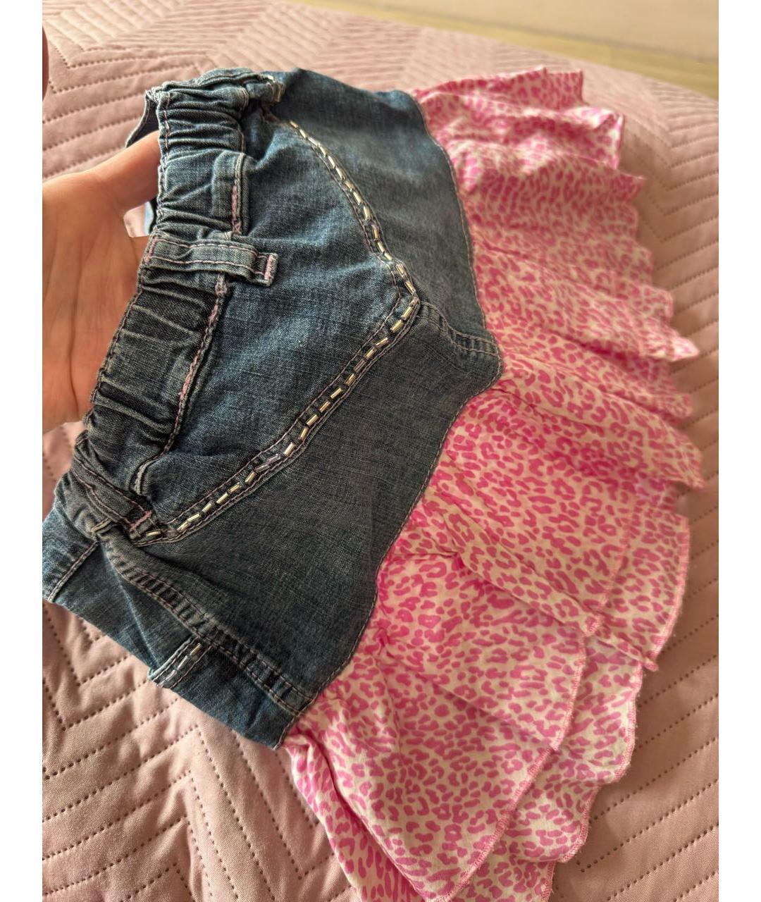 BLUMARINE Мульти хлопковая юбка, фото 8