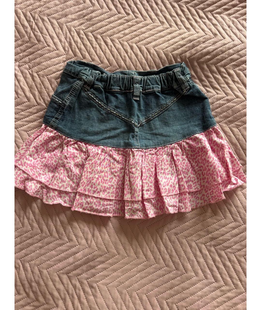 BLUMARINE Мульти хлопковая юбка, фото 2