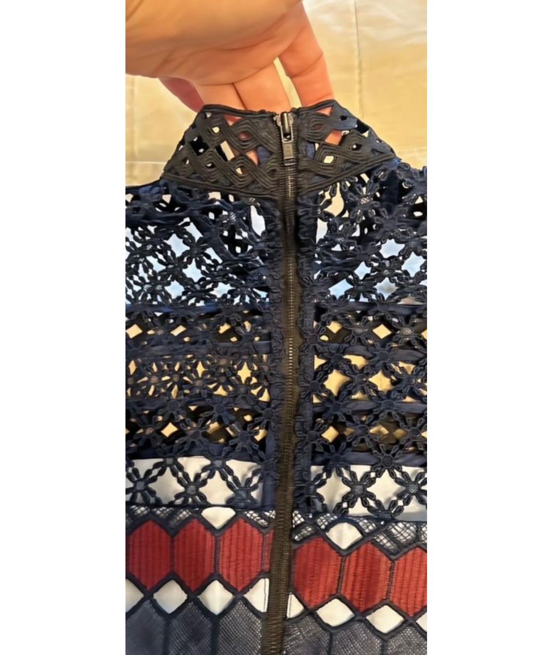 SELF-PORTRAIT Мульти полиэстеровое платье, фото 2