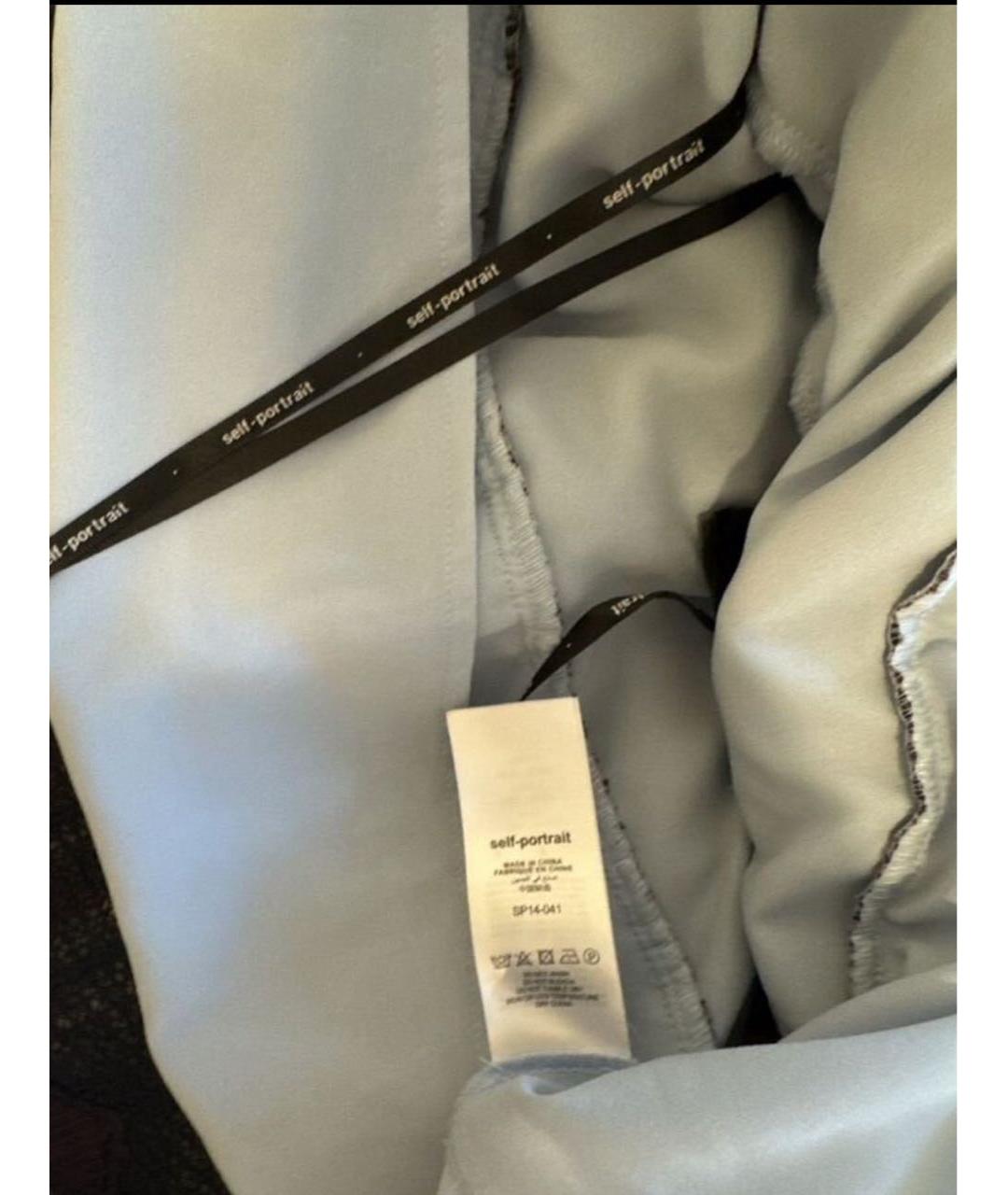 SELF-PORTRAIT Мульти полиэстеровое платье, фото 4