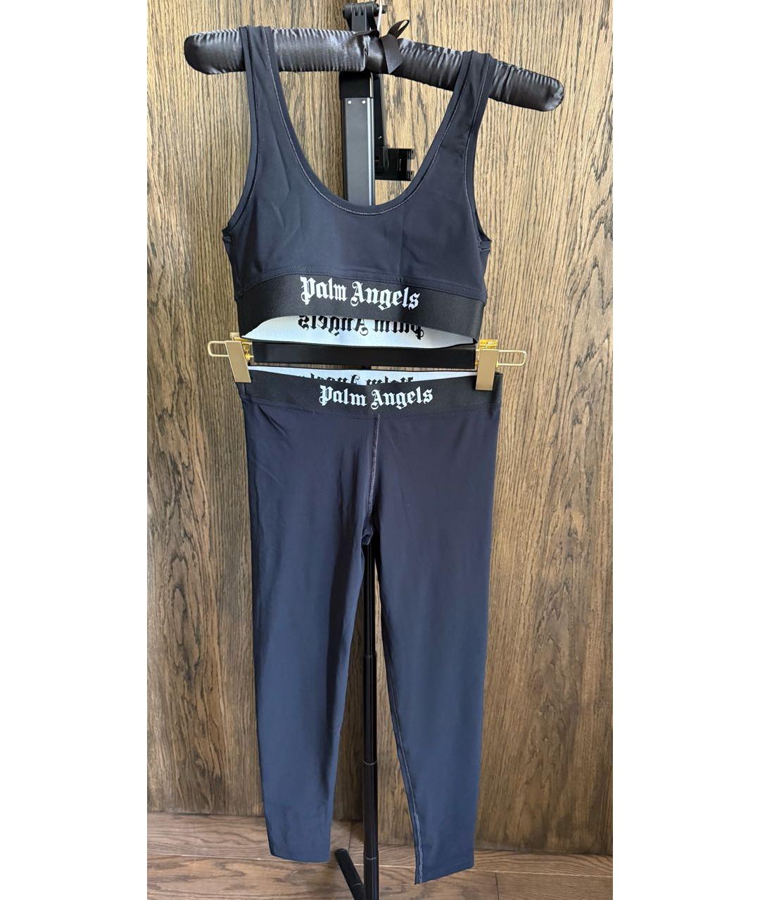 PALM ANGELS Черные полиамидовые спортивные брюки и шорты, фото 4