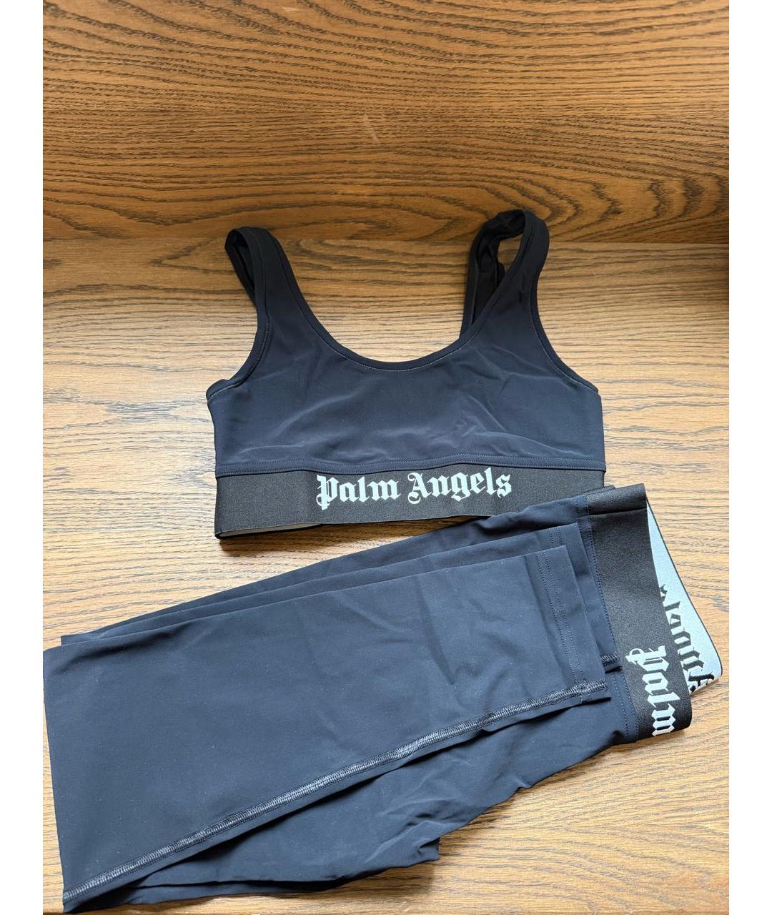 PALM ANGELS Черные полиамидовые спортивные брюки и шорты, фото 2