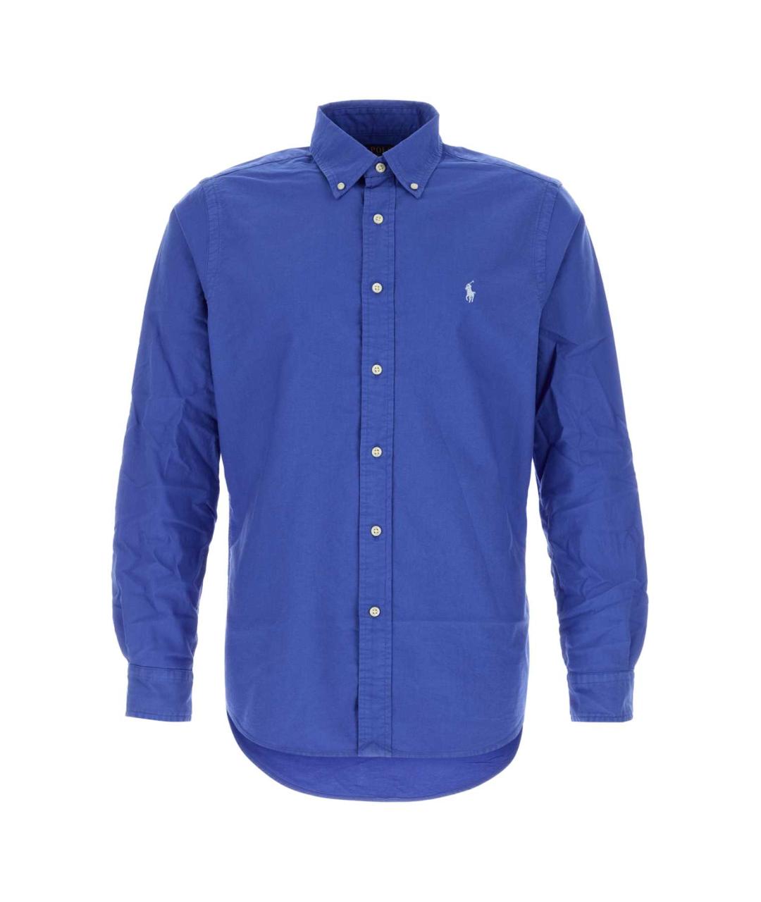 POLO RALPH LAUREN Синяя хлопковая кэжуал рубашка, фото 1