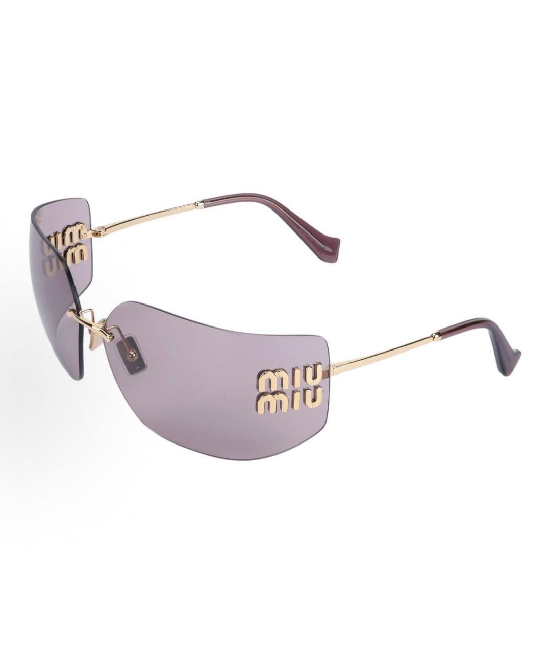 MIU MIU Металлические солнцезащитные очки, фото 4