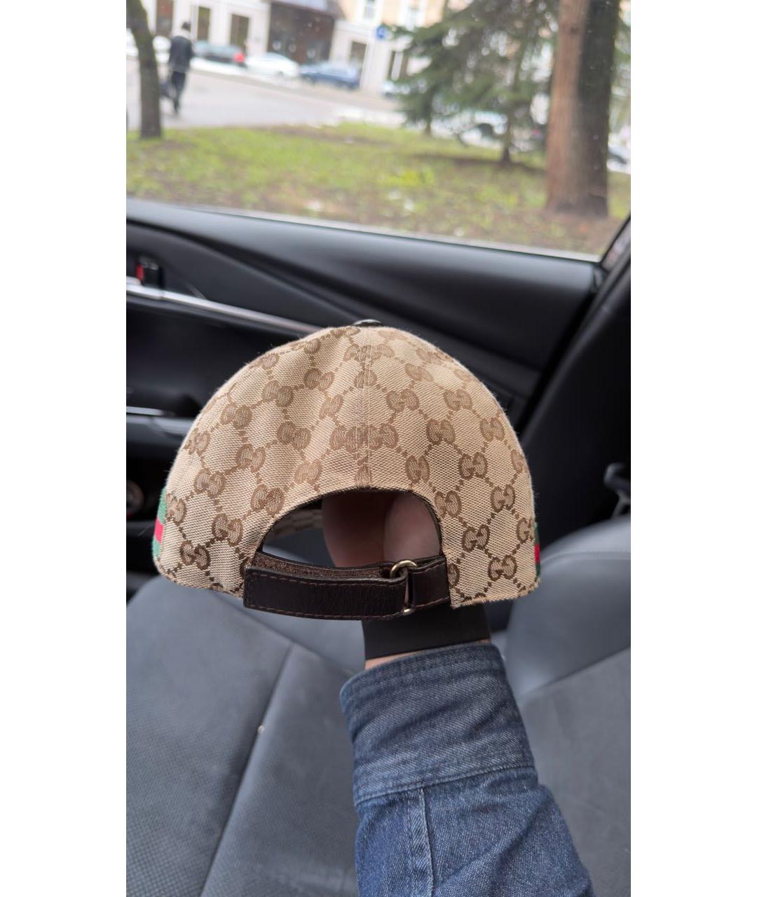 GUCCI Бежевая кепка/бейсболка, фото 4