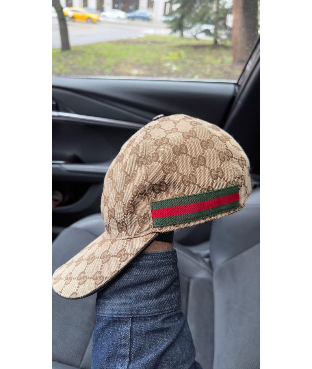 GUCCI Бежевая кепка/бейсболка, фото 3