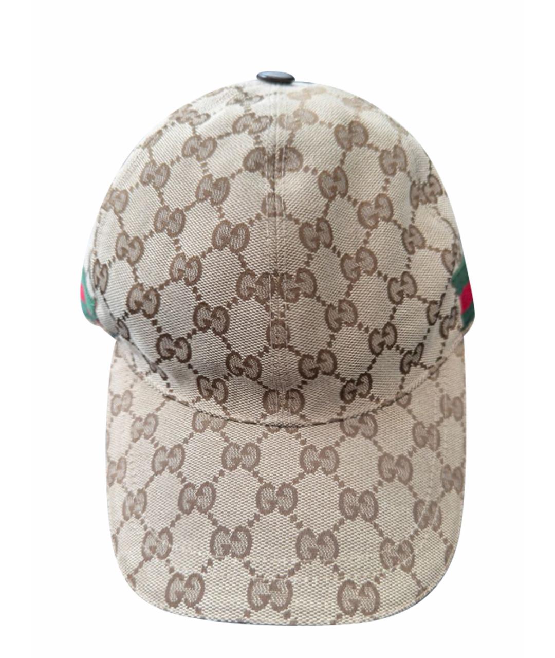 GUCCI Бежевая кепка/бейсболка, фото 1