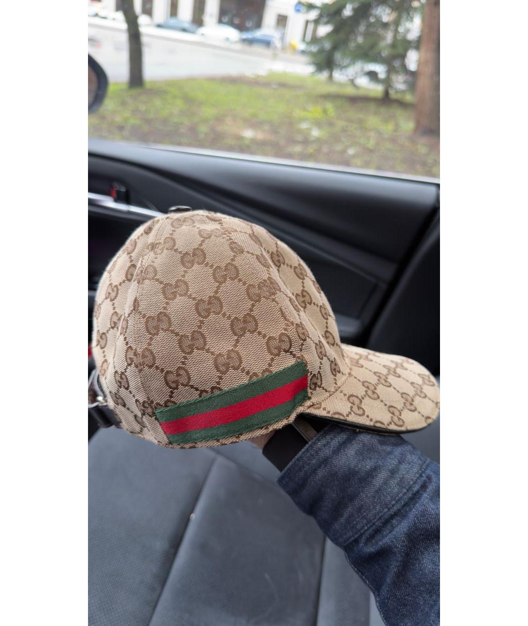 GUCCI Бежевая кепка/бейсболка, фото 2