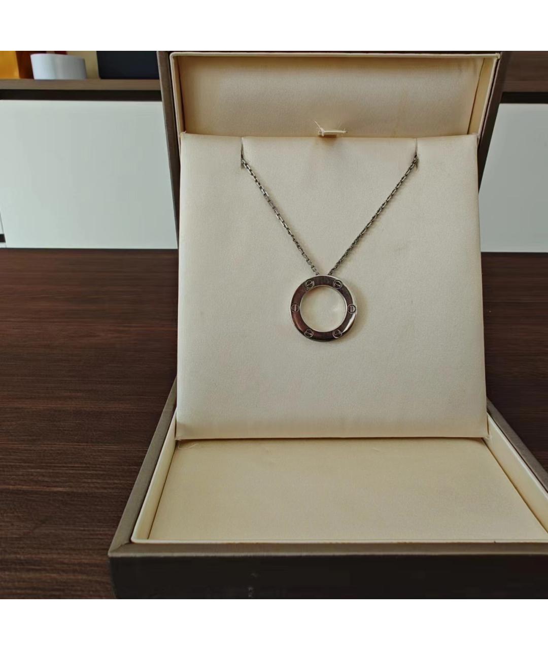 CARTIER Серебряное колье из белого золота, фото 6