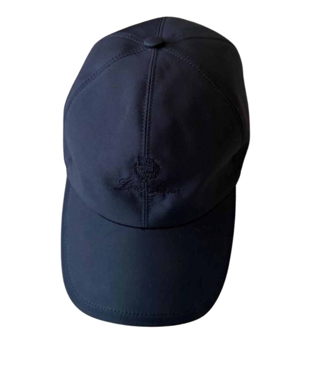 LORO PIANA Темно-синяя кепка/бейсболка, фото 1