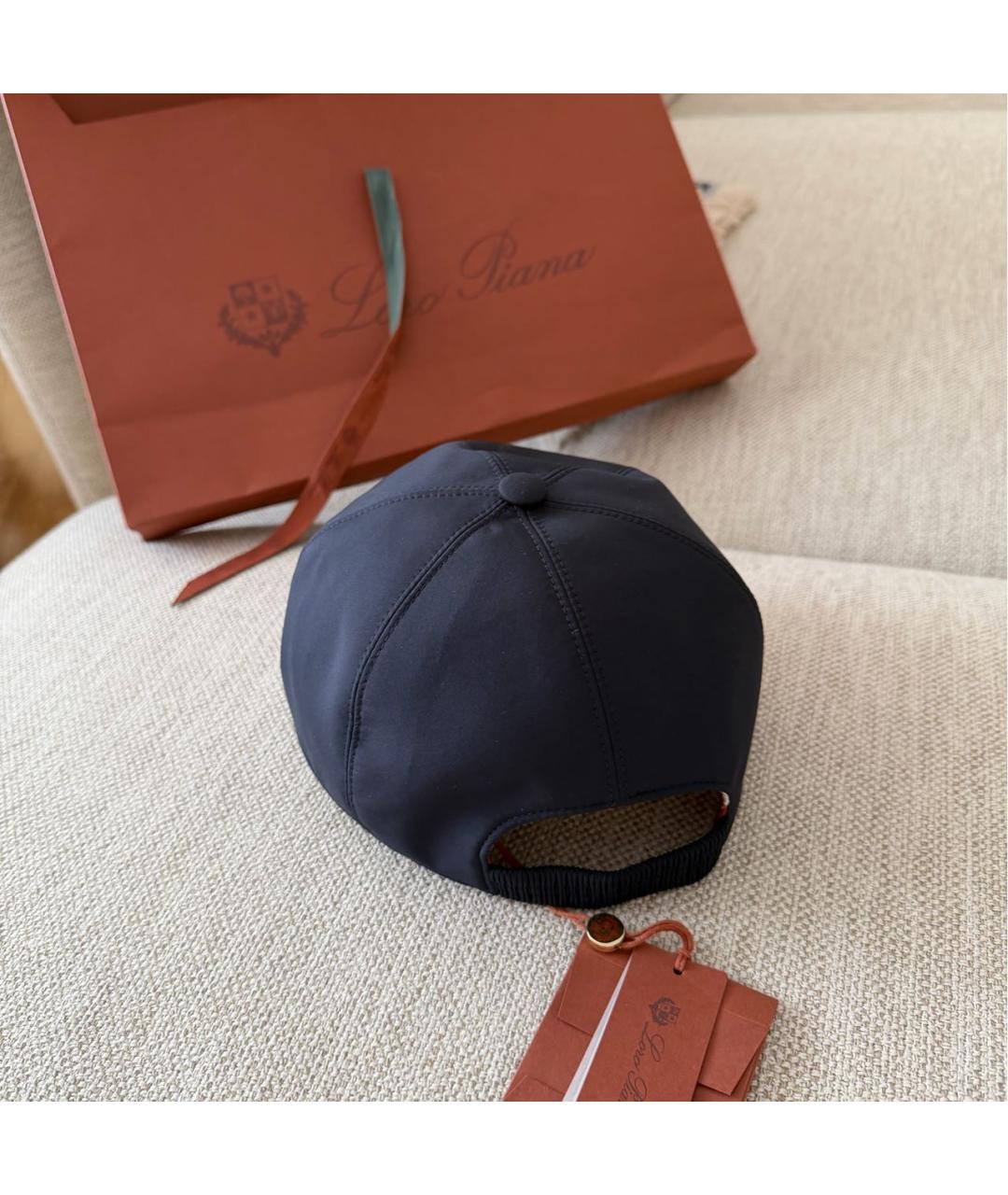 LORO PIANA Темно-синяя кепка/бейсболка, фото 6