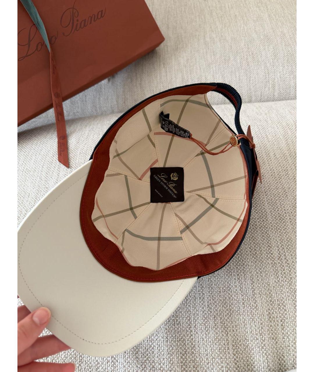 LORO PIANA Темно-синяя кепка/бейсболка, фото 2