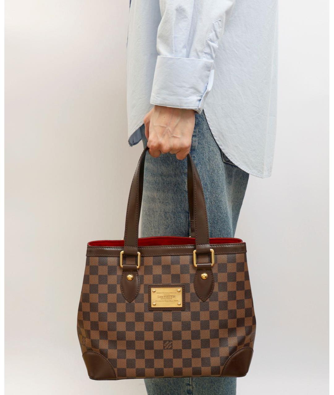 LOUIS VUITTON Коричневая сумка тоут, фото 7