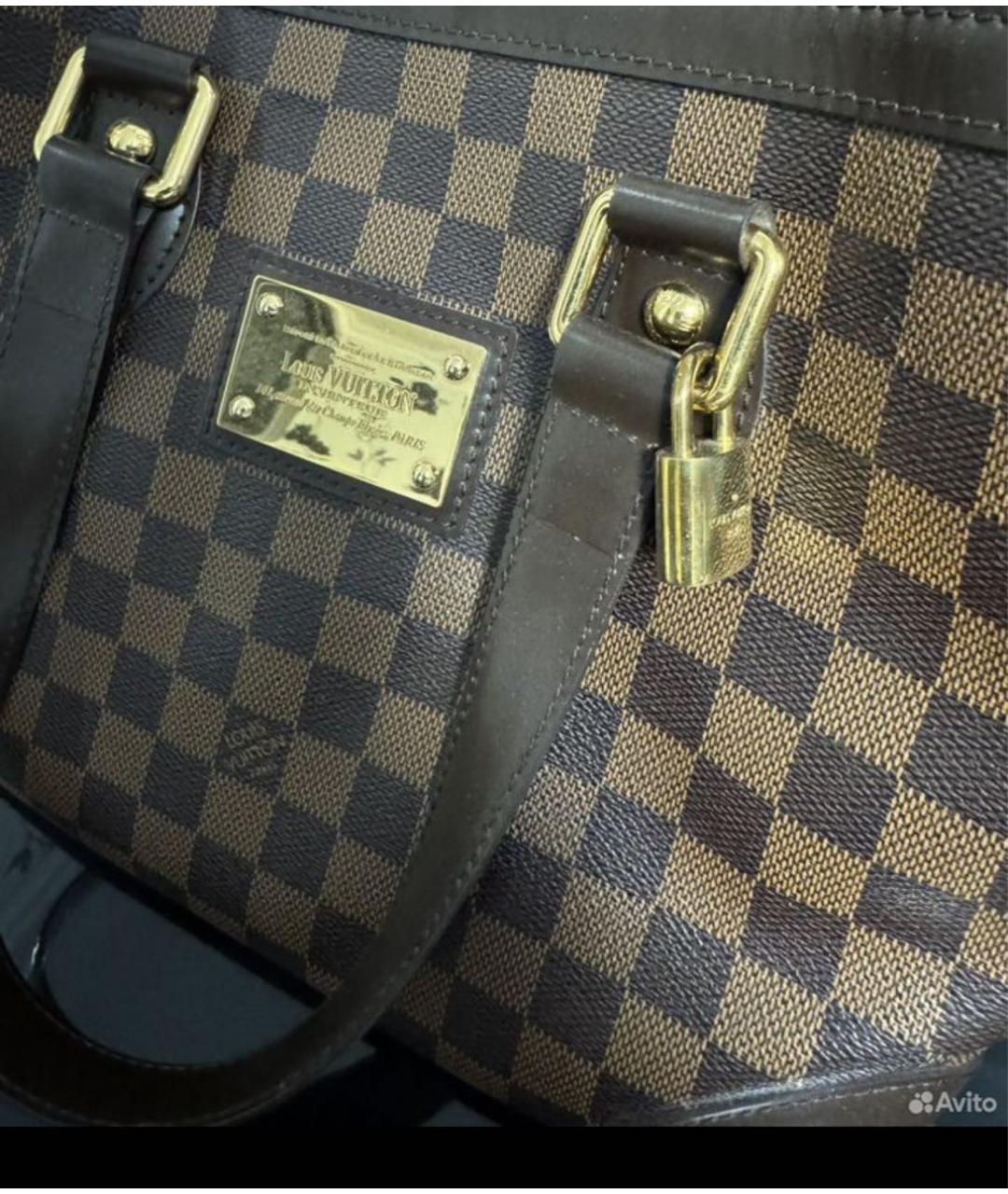 LOUIS VUITTON Коричневая сумка тоут, фото 6