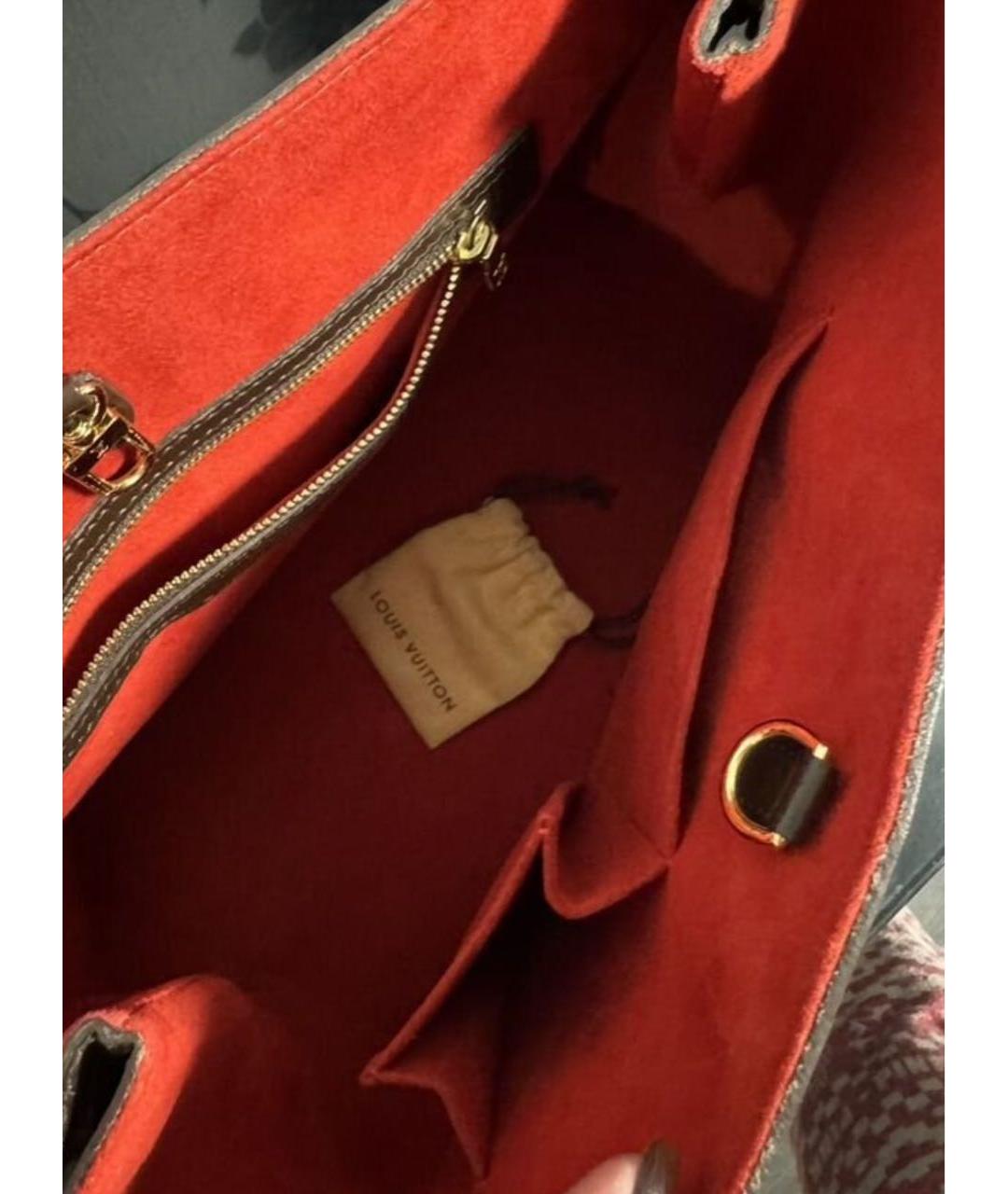 LOUIS VUITTON Коричневая сумка тоут, фото 5